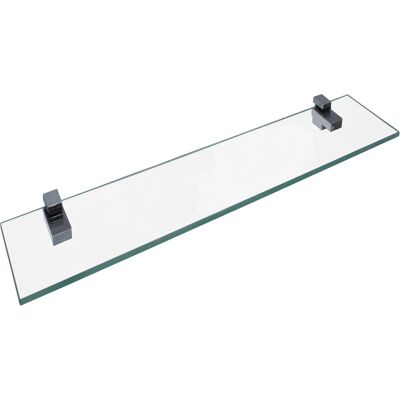 FACKELMANN Glasablage - Chrom, 40cm, Modernes Design FACKELMANN Glasablage - Chrom, 40cm, Modernes Design
