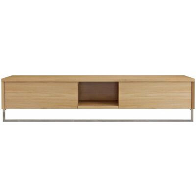 Vente-unique Waschbeckenunterschrank Kupang Naturfarben Hell 140 cm Vente-unique Waschbeckenunterschrank Kupang Naturfarben Hell 140 cm