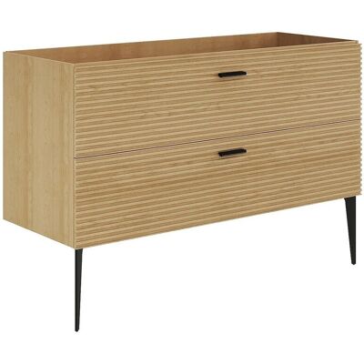 Vente-unique Waschbeckenunterschrank Sarone Naturfarben Hell 120 cm Vente-unique Waschbeckenunterschrank Sarone Naturfarben Hell 120 cm