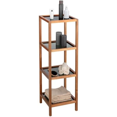 Wenko Bad- und Wohnregal Fondi 4 Etagen 36 cm x 112 cm x 36 cm Akazie Wenko Bad- und Wohnregal Fondi 4 Etagen 36 cm x 112 cm x 36 cm Akazie