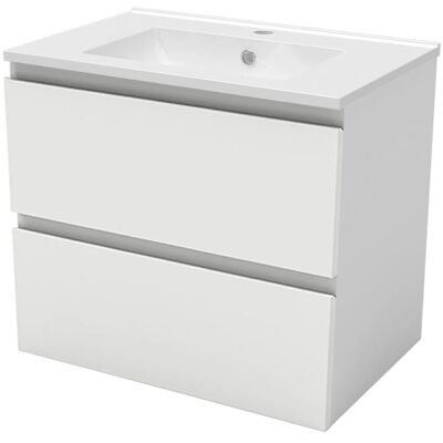 AICA Waschbecken mit Unterschrank 60 cm Aalst Badmöbel Set Waschtisch mit Unterschrank Weiß Matt Softclose 2 tlg. AICA Waschbecken mit Unterschrank 60 cm Aalst Badmöbel Set Waschtisch mit Unterschrank Weiß Matt Softclose 2 tlg.