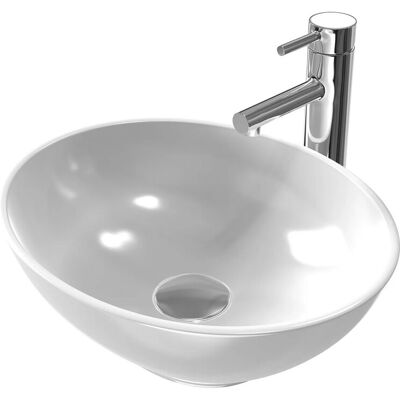 Emke - Oval Becken - White - 415x335mm - Washbasin Emke - Oval Becken - White - 415x335mm - Washbasin