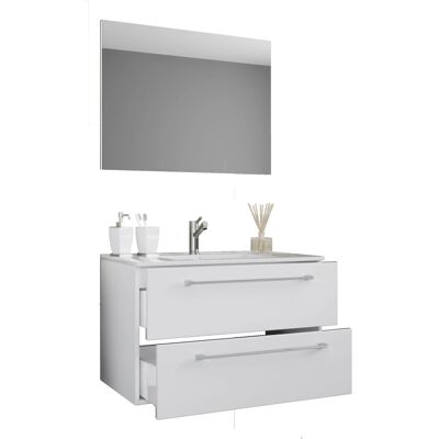 VCM Badinos Badezimmermöbel-Set - Weiß - Modell Badinos VCM Badinos Badezimmermöbel-Set - Weiß - Modell Badinos