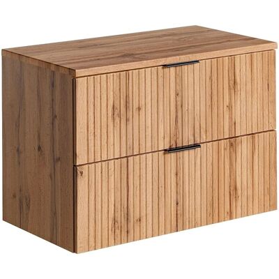 Vente-unique Waschbeckenunterschrank Zevara Naturfarben Hell 80 cm Vente-unique Waschbeckenunterschrank Zevara Naturfarben Hell 80 cm