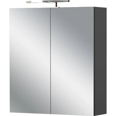 Germania Spiegelschrank Arcena 1395 Graphit 60 cm x 71 cm x 23 cm Germania Spiegelschrank Arcena 1395 Graphit 60 cm x 71 cm x 23 cm