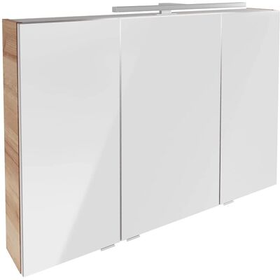 Fackelmann B.BRILLANT LED-Spiegelschrank - 100 cm, Hellbraun Fackelmann B.BRILLANT LED-Spiegelschrank - 100 cm, Hellbraun