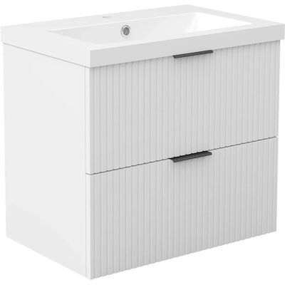 AICA Waschtisch mit Unterschrank 60 cm Morri Badmöbel Set 2 tlg. Waschbecken mit Unterschrank Weiß Matt Softclose AICA Waschtisch mit Unterschrank 60 cm Morri Badmöbel Set 2 tlg. Waschbecken mit Unterschrank Weiß Matt Softclose