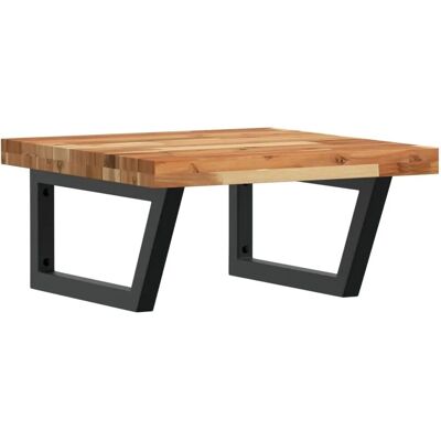 vidaXL Waschbeckenregal Wandmontage Stahl und Akazienholz 3302775 vidaXL Waschbeckenregal Wandmontage Stahl und Akazienholz 3302775