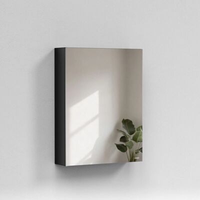 Emke Spiegelschränke Schwarz 50x65cm Badezimmerschränke 1-Türig für Badezimmer Waschtisch Emke Spiegelschränke Schwarz 50x65cm Badezimmerschränke 1-Türig für Badezimmer Waschtisch