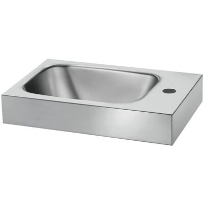 Delabie WT LAVANDO Eck-Handwaschbecken Hahnloch Ø 35 rechts, Edelstahl 1.4301 sat Delabie WT LAVANDO Eck-Handwaschbecken Hahnloch Ø 35 rechts, Edelstahl 1.4301 sat