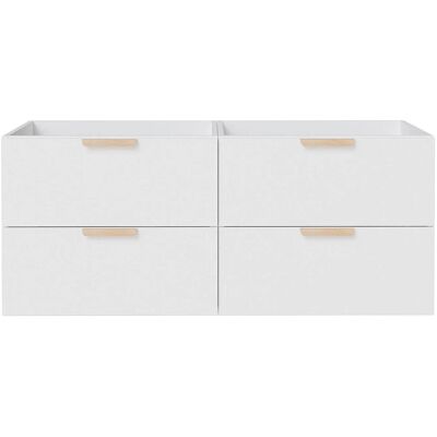 Vente-unique Waschbeckenunterschrank Avoreli Weiß 120 cm Vente-unique Waschbeckenunterschrank Avoreli Weiß 120 cm