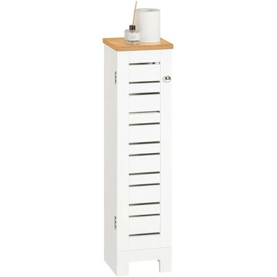 SoBuy Freistehend Toilettenrollenhalter Badezimmer MDF Weiß BZR85-W SoBuy Freistehend Toilettenrollenhalter Badezimmer MDF Weiß BZR85-W