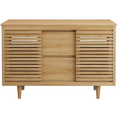 Vente-unique Waschbeckenunterschrank Toraja Naturfarben Hell 120 cm Vente-unique Waschbeckenunterschrank Toraja Naturfarben Hell 120 cm