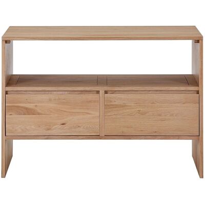 Vente-unique Waschbeckenunterschrank Cavizo Naturfarben Hell 110 cm Vente-unique Waschbeckenunterschrank Cavizo Naturfarben Hell 110 cm