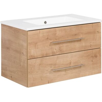 Fackelmann Waschplatz 80 cm B.perfekt Ast-Eiche Fackelmann Waschplatz 80 cm B.perfekt Ast-Eiche