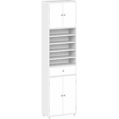 Costway Badezimmerschrank mit Schublade Hochschrank Badschrank Costway Badezimmerschrank mit Schublade Hochschrank Badschrank