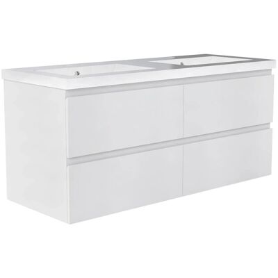 AICA Waschtisch mit Unterschrank 120 cm Aalst Badmöbel Set 2 tlg. Waschbecken mit Unterschrank Weiß Matt Softclose AICA Waschtisch mit Unterschrank 120 cm Aalst Badmöbel Set 2 tlg. Waschbecken mit Unterschrank Weiß Matt Softclose