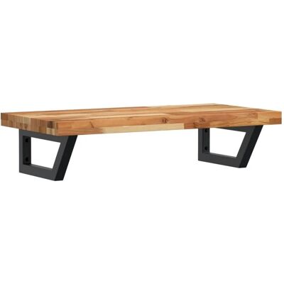 vidaXL Waschbeckenregal Wandmontage Stahl und Akazienholz 3302739 vidaXL Waschbeckenregal Wandmontage Stahl und Akazienholz 3302739