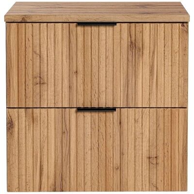 Vente-unique Waschbeckenunterschrank Zevara Naturfarben Hell 60 cm Vente-unique Waschbeckenunterschrank Zevara Naturfarben Hell 60 cm