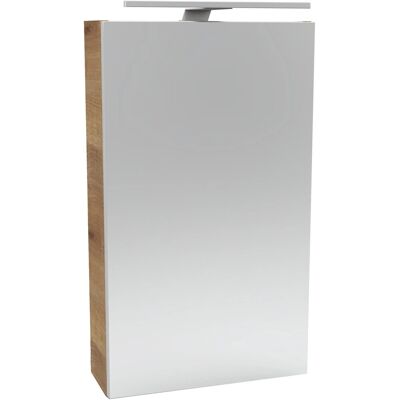 FACKELMANN SBC Spiegelschrank - 40cm x 68cm, LED-Leuchte, 3 Fächer FACKELMANN SBC Spiegelschrank - 40cm x 68cm, LED-Leuchte, 3 Fächer