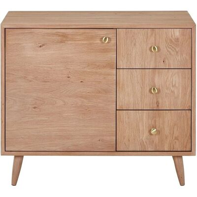 Vente-unique Waschbeckenunterschrank Zareno Naturfarben Hell 93 cm Vente-unique Waschbeckenunterschrank Zareno Naturfarben Hell 93 cm