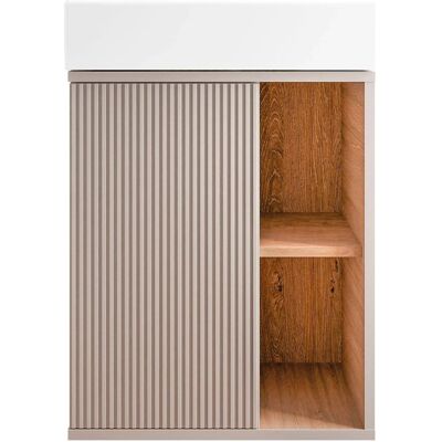 Bernstein Waschbecken mit Waschtischunterschrank BELDIVO 50 cm Türanschlag Links Jadegrün Bernstein Waschbecken mit Waschtischunterschrank BELDIVO 50 cm Türanschlag Links Jadegrün