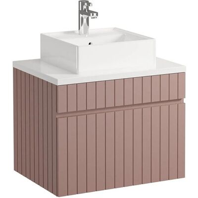 Vente-unique Einzelwaschtisch Satara Puderrosa 60 cm Vente-unique Einzelwaschtisch Satara Puderrosa 60 cm