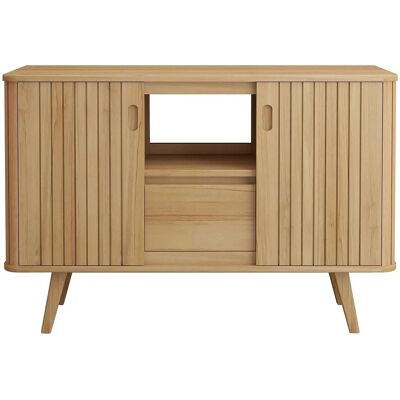 Vente-unique Waschbeckenunterschrank Wamena Naturfarben Hell 120 cm Vente-unique Waschbeckenunterschrank Wamena Naturfarben Hell 120 cm