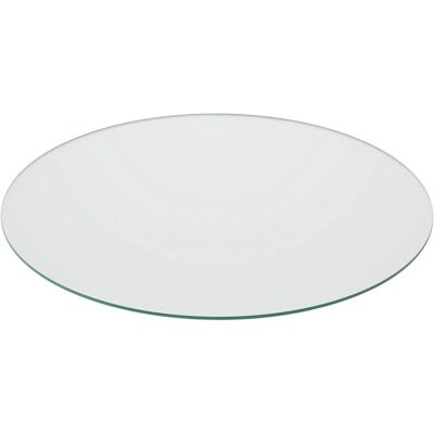 Relaxdays Glasplatte ESG Transparent 8 mm Stärke 90 cm Durchmesser Relaxdays Glasplatte ESG Transparent 8 mm Stärke 90 cm Durchmesser