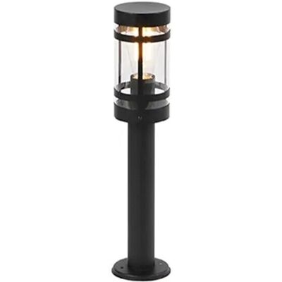 Qazqa Moderne Außenlampe Schwarz 50cm IP44 - Gleam Qazqa Moderne Außenlampe Schwarz 50cm IP44 - Gleam