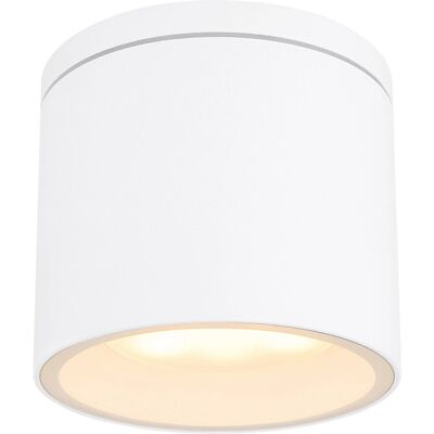 Globo Weiße Außenwandleuchte - IP44, Aluminium & Glas Globo Weiße Außenwandleuchte - IP44, Aluminium & Glas