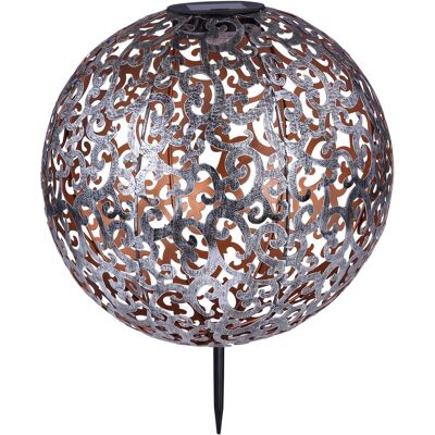 GLOBO Solarleuchte - Metall 40cm Dekorative Kugel IP44 GLOBO Solarleuchte - Metall 40cm Dekorative Kugel IP44