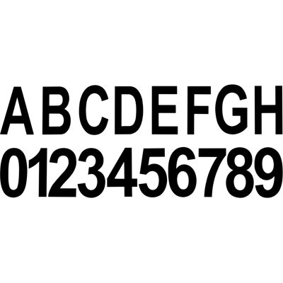 Telefunken Hausnummern-Set Numbers Schwarz Telefunken Hausnummern-Set Numbers Schwarz