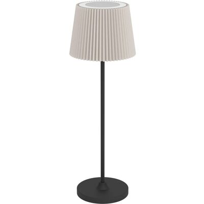 EGLO LED Akku Tischleuchte LEONERO Schwarz/Beige kabellos Touchdimmer H 370mm EGLO LED Akku Tischleuchte LEONERO Schwarz/Beige kabellos Touchdimmer H 370mm
