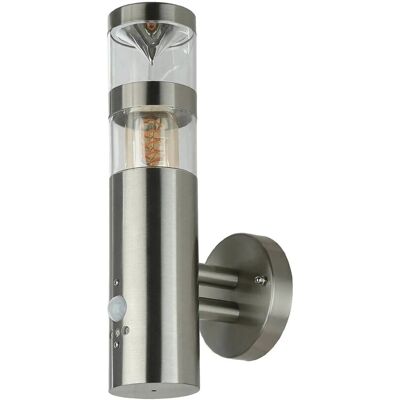 EASYLIGHT Außenlampe Mit Bewegungsmelder Edelstahl 33 CM Hoch IP44 E27 Modern EASYLIGHT Außenlampe Mit Bewegungsmelder Edelstahl 33 CM Hoch IP44 E27 Modern