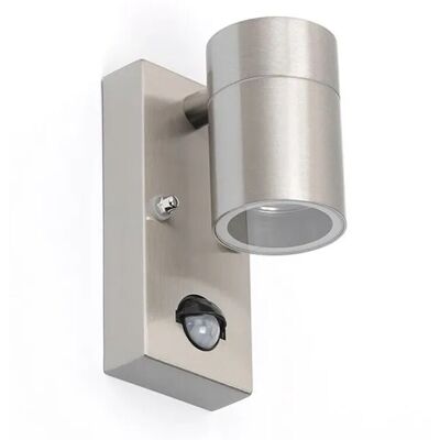 QAZQA Edelstahl Außenwandleuchte IP44 Bewegungsmelder - Modern - 35W QAZQA Edelstahl Außenwandleuchte IP44 Bewegungsmelder - Modern - 35W