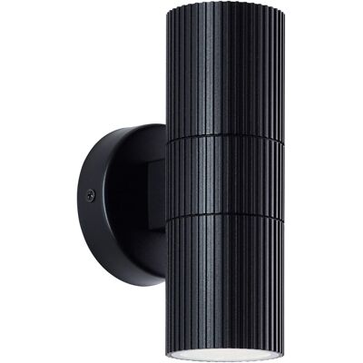 Brilliant Außenwandleuchte Keola 2-flammig Schwarz Brilliant Außenwandleuchte Keola 2-flammig Schwarz