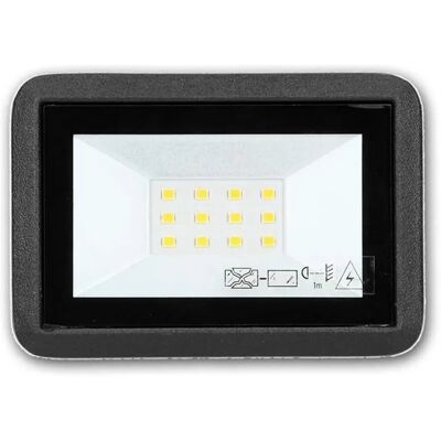 world-trading-net Mini LED Fluter BULLED Schwarz 10W 230V 800lm IP65 world-trading-net Mini LED Fluter BULLED Schwarz 10W 230V 800lm IP65