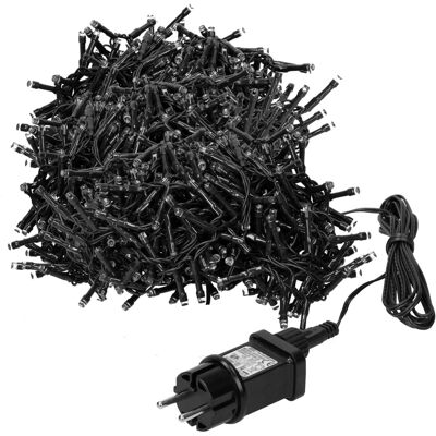ECD Germany LED Cluster Lichterkette 39m 3000 LEDs Kaltweiß Außen ECD Germany LED Cluster Lichterkette 39m 3000 LEDs Kaltweiß Außen