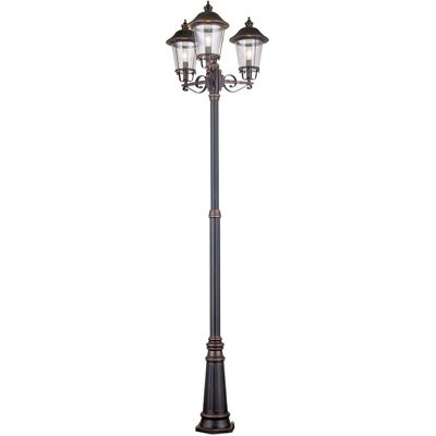 Orion Leuchten Außen Mastleuchte 260cm 100W 3x E27 Schwarz-Kupfer Orion Leuchten Außen Mastleuchte 260cm 100W 3x E27 Schwarz-Kupfer