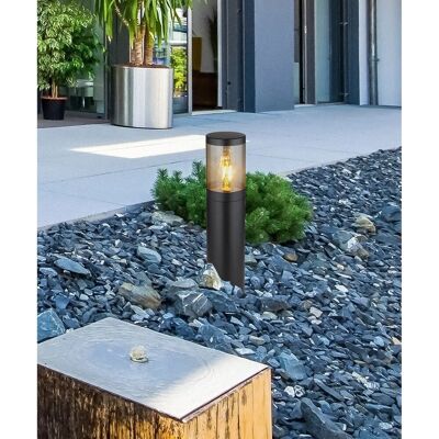 GLOBO Außentiefenlampe - E27, IP44, 50cm, Schwarz/Dunkelrauch GLOBO Außentiefenlampe - E27, IP44, 50cm, Schwarz/Dunkelrauch