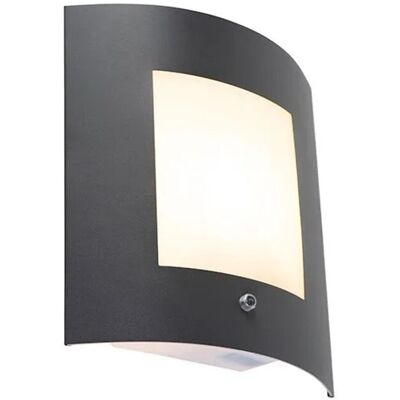 QAZQA Emmerald 1 Wandleuchte - Modern Außen Sensor Edelstahl QAZQA Emmerald 1 Wandleuchte - Modern Außen Sensor Edelstahl