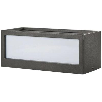 Lucande - Außenwandleuchte 'Tame' - Aluminium, Schwarz, Modern, E27 - Wandleuchte Lucande - Außenwandleuchte 'Tame' - Aluminium, Schwarz, Modern, E27 - Wandleuchte