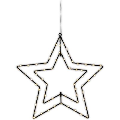 Näve Outdoor LED Weihnachtsdeko Fensterstern Schwarz Näve Outdoor LED Weihnachtsdeko Fensterstern Schwarz