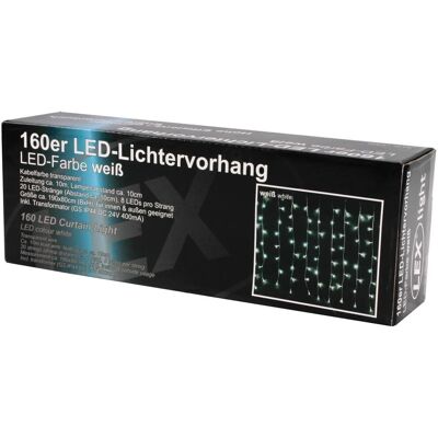 Lex 160er LED Lichtervorhang Lichterkette Außen Innen Weihnachtsbeleuchtung Weiß Lex 160er LED Lichtervorhang Lichterkette Außen Innen Weihnachtsbeleuchtung Weiß