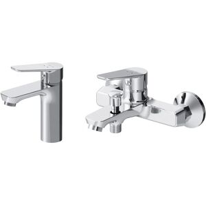 AM.PM Armaturen-Set: Waschtischarmatur und Wannen-/Brausearmatur F408TA39 Hit Chrom AM.PM Armaturen-Set: Waschtischarmatur und Wannen-/Brausearmatur F408TA39 Hit Chrom