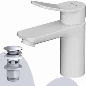 AM.PM Waschtischarmatur mit Klick-Ablaufgarnitur, Waschbecken Armatur, Mischbatterie FXA82133 X-Joy Wasserhahn Bad Weiß AM.PM Waschtischarmatur mit Klick-Ablaufgarnitur, Waschbecken Armatur, Mischbatterie FXA82133 X-Joy Wasserhahn Bad Weiß