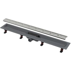 AlcaDrain Duschrinne mit Rand für perforierten Rost 750 mm Chrom AlcaDrain Duschrinne mit Rand für perforierten Rost 750 mm Chrom