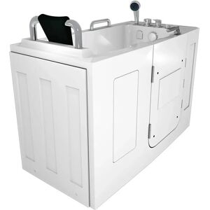 AcquaVapore AquaVapore Sitzwanne Whirlpool Badewanne mit Tür S07WP-C-L 140x76cm AcquaVapore AquaVapore Sitzwanne Whirlpool Badewanne mit Tür S07WP-C-L 140x76cm