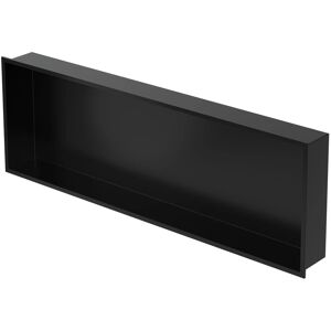 LuxeBath Wandnische aus Edelstahl 90x30x10 cm Schwarz Duschnische mit Rahmen LuxeBath Wandnische aus Edelstahl 90x30x10 cm Schwarz Duschnische mit Rahmen